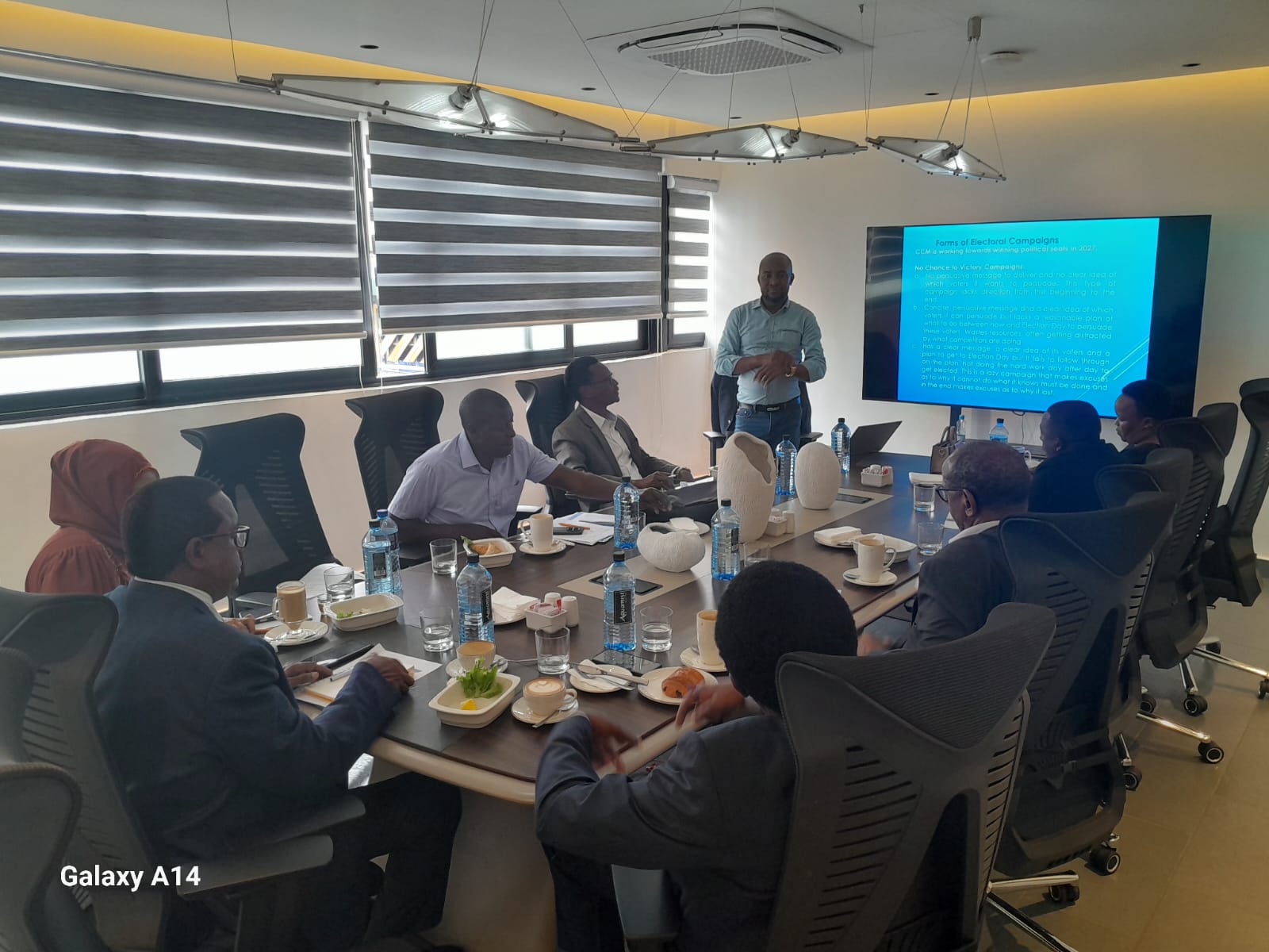 CCM leaders in a strategy meeting